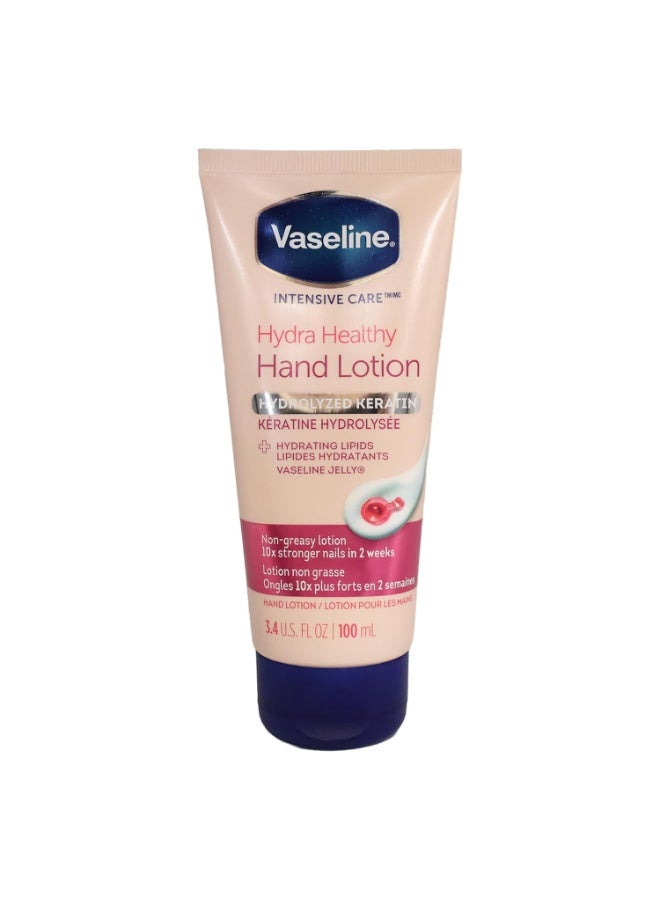 فازلين لوشن فازلين للعناية المركزة لليدين، كريم مرطب غني بالكيراتين المتحلل، كريم ترطيب عميق لليدين شديدة الجفاف، سريع الامتصاص، 100 مل - Image 1